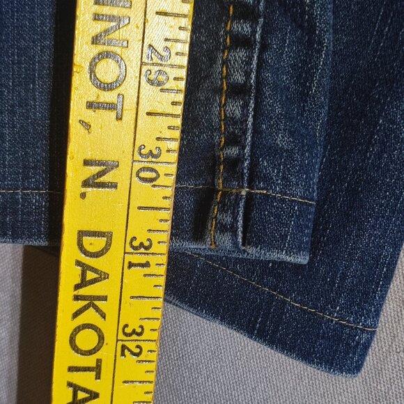 Denver Hayes Bootcut jeans men's size 38/32 dark washed ink blue colour - Picture 12 of 13